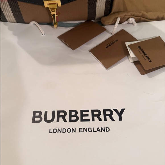 Burberry Black and Brown Crossbody Bag with Gold Accent - Picture 6 of 15